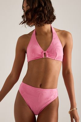Slip Bikini a Vita Alta in Jacquard Chelsea Peers