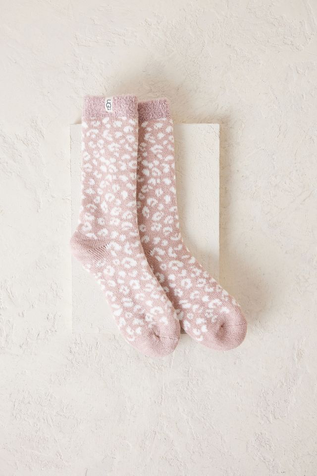 UGG Leopard Fleece Socks | Anthropologie UK