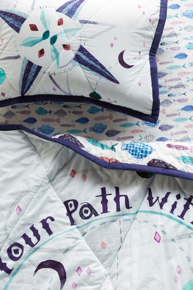 Nautical Navigation Toddler Quilt #3