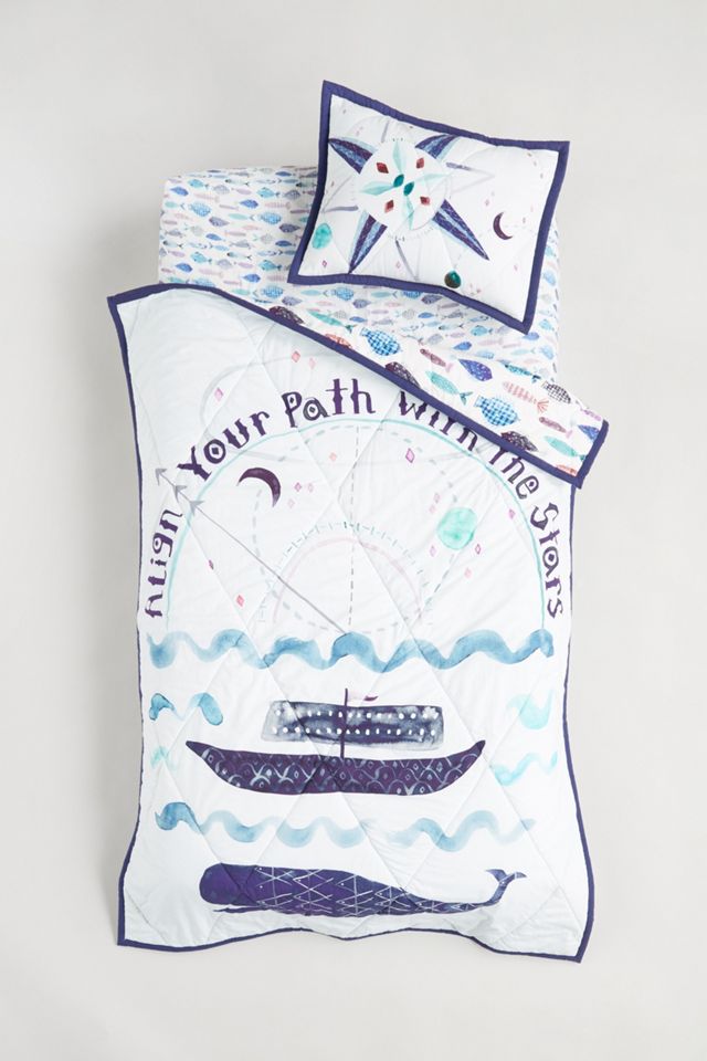 Nautical Navigation Toddler Quilt #4