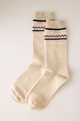 Barbour Anaise Fair Isle Wool-Blend Socks