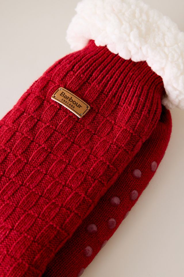 Barbour Cable Knit Lounge Socks #1