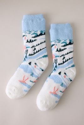 Chaussettes Douillettes en Sherpa