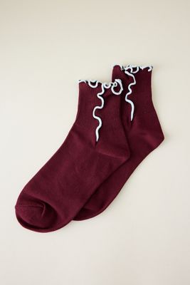 Ruffle Crew Socks