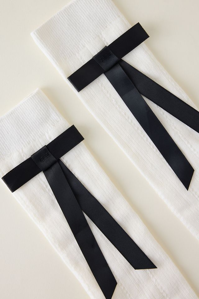 Calcetines hasta la Rodilla con Lazo Acanalado #1