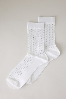 Calcetines Transparentes con Pedrería