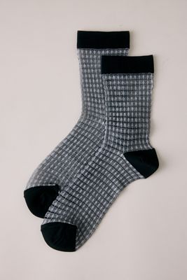 Transparente Strukturierte Socken