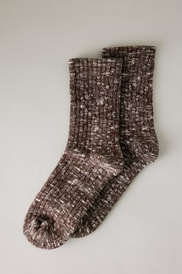 Chaussettes marbrées douillettes
