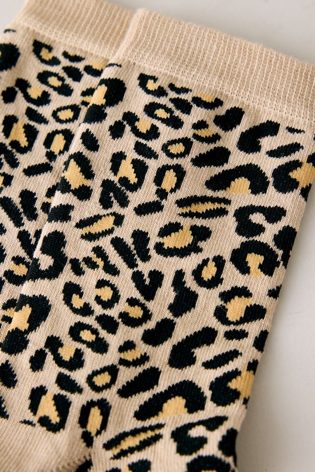 Leopard Print Trouser Socks #1