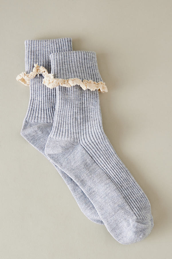 Frill Melange Socks