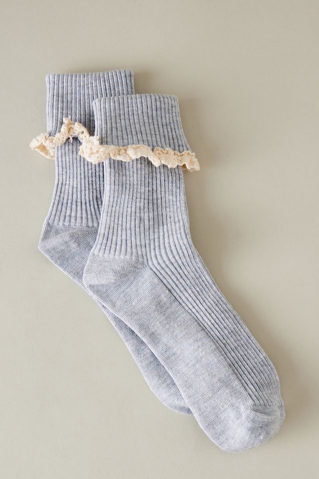 Frill Melange Socks #1