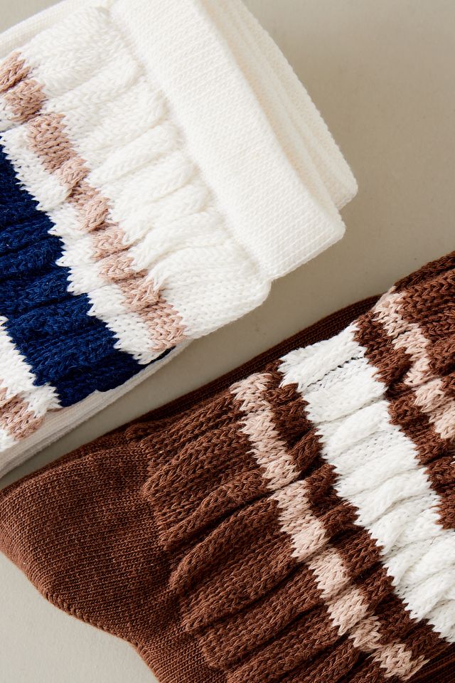 Chaussettes Slouch Rayées #2