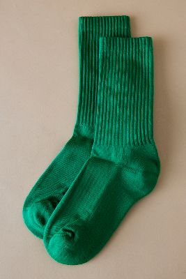 Colorful Standard Organic Cotton Active Crew Socks In Green