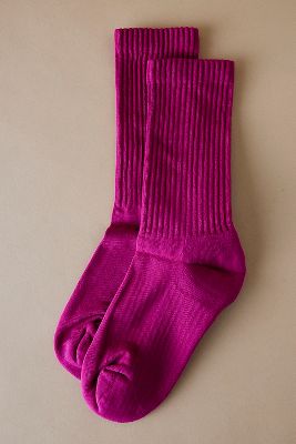 Colorful Standard Organic Cotton Active Crew Socks In Purple