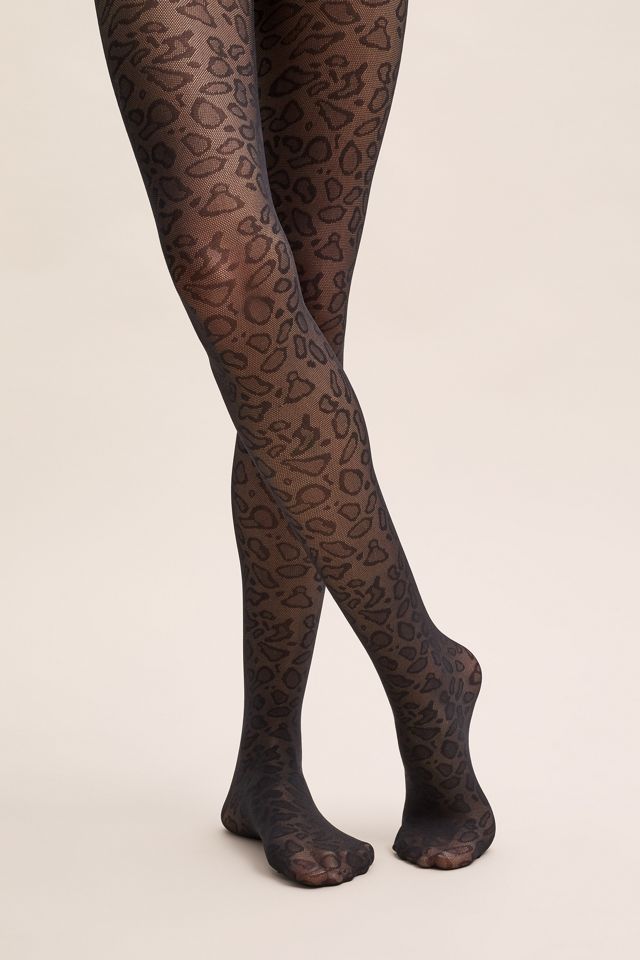 Sarah Leopard-Print Tights #3