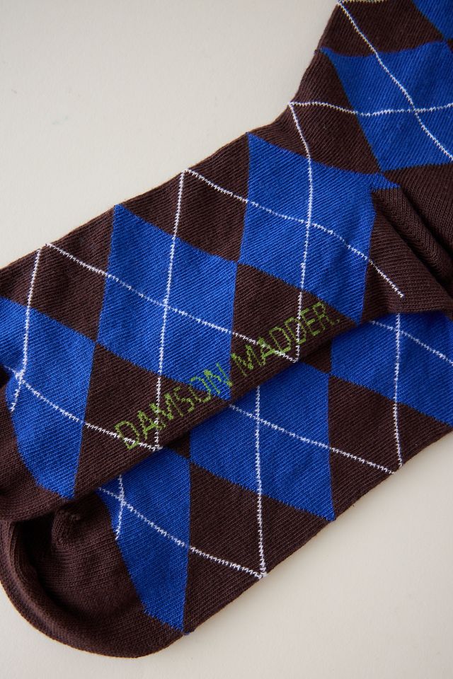 Calcetines de Media Pierna Argyle Damson Madder #1