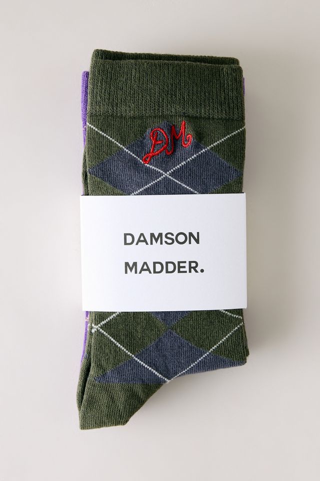 Calcetines de Cuadros Vichy Mixtos Damson Madder, Paquete de 2 #1