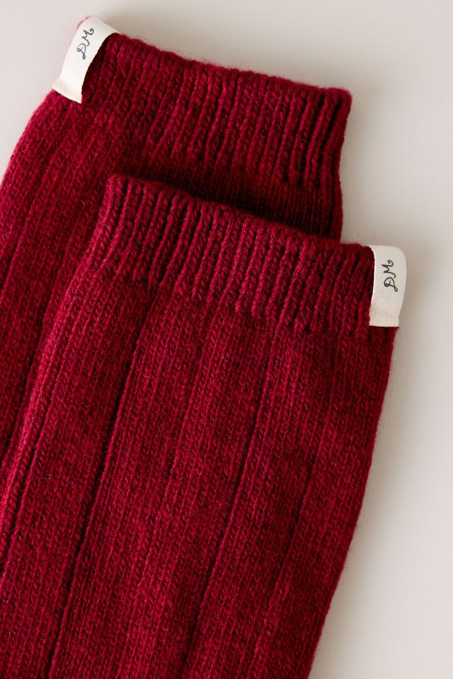 Calcetines Acogedores Acanalados Damson Madder #1