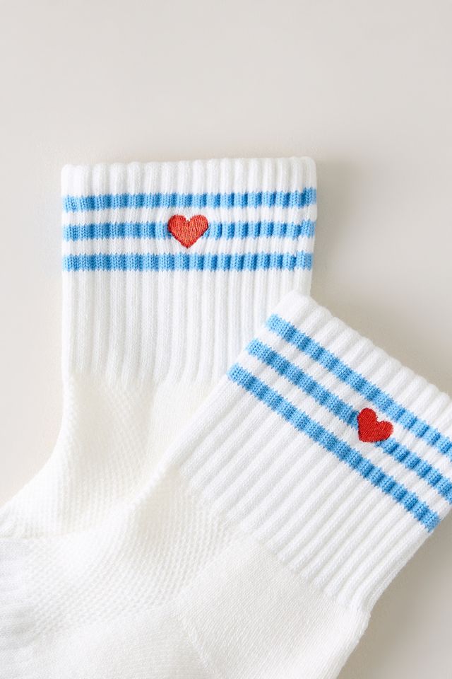 Le Bon Shoppe Herzstreifen-Socken #1