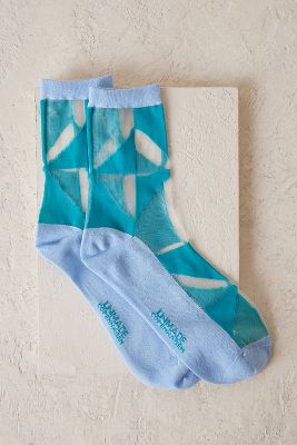 Geometric Sheer Socks