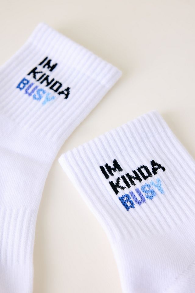Soxygen I'm Kinda Busy Crew Socks #1