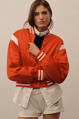 L*space Knockout Bomber Jacket In Red