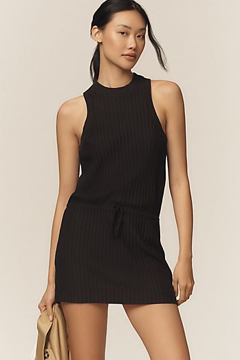 English Factory Long-Sleeve Polo Pleated Twofer Mini Dress English Factory Long-Sleeve Polo Pleated Twofer Mini Dress