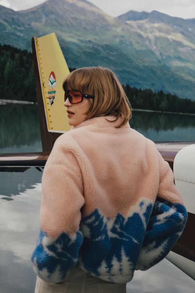 Beach Riot Leona Sherpa Quarter-Zip Pullover #1