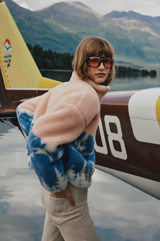 Beach Riot Leona Sherpa Quarter-Zip Pullover #2