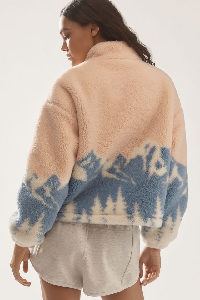 Beach Riot Leona Sherpa Quarter-Zip Pullover #6