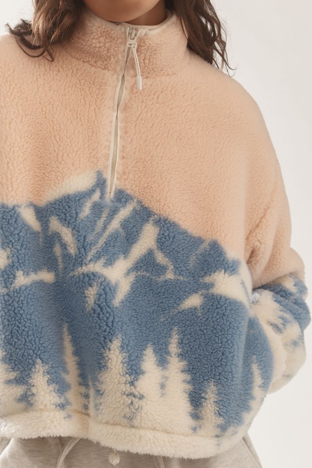 Beach Riot Leona Sherpa Quarter-Zip Pullover #7