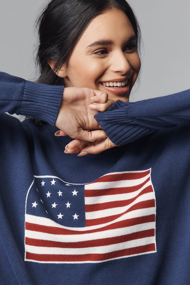 Beach Riot x Anthropologie Callie Americana Sweater #3