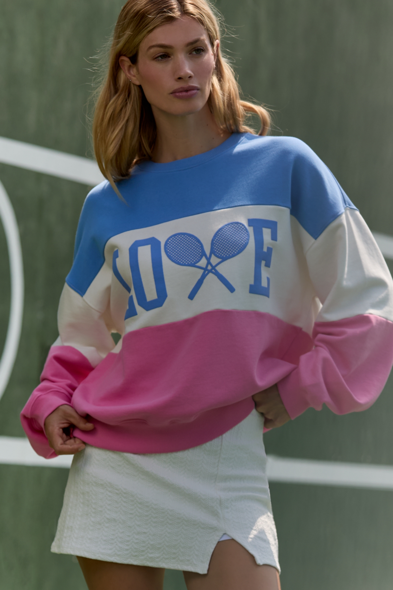 Beach Riot Devyn Oversized Crew-Neck Sweatshirt