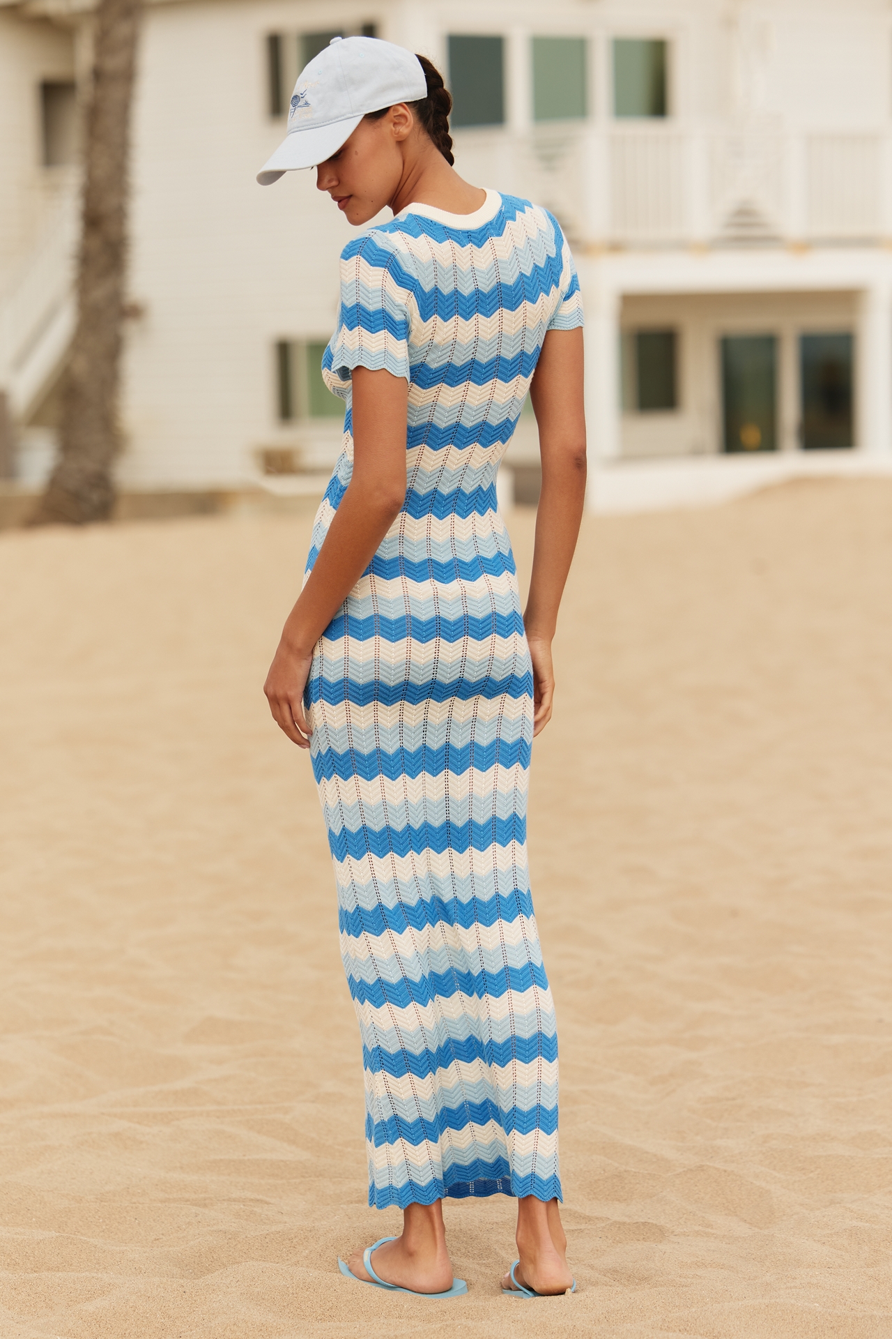 Beach Riot Emory Short-Sleeve Knit Maxi Dress