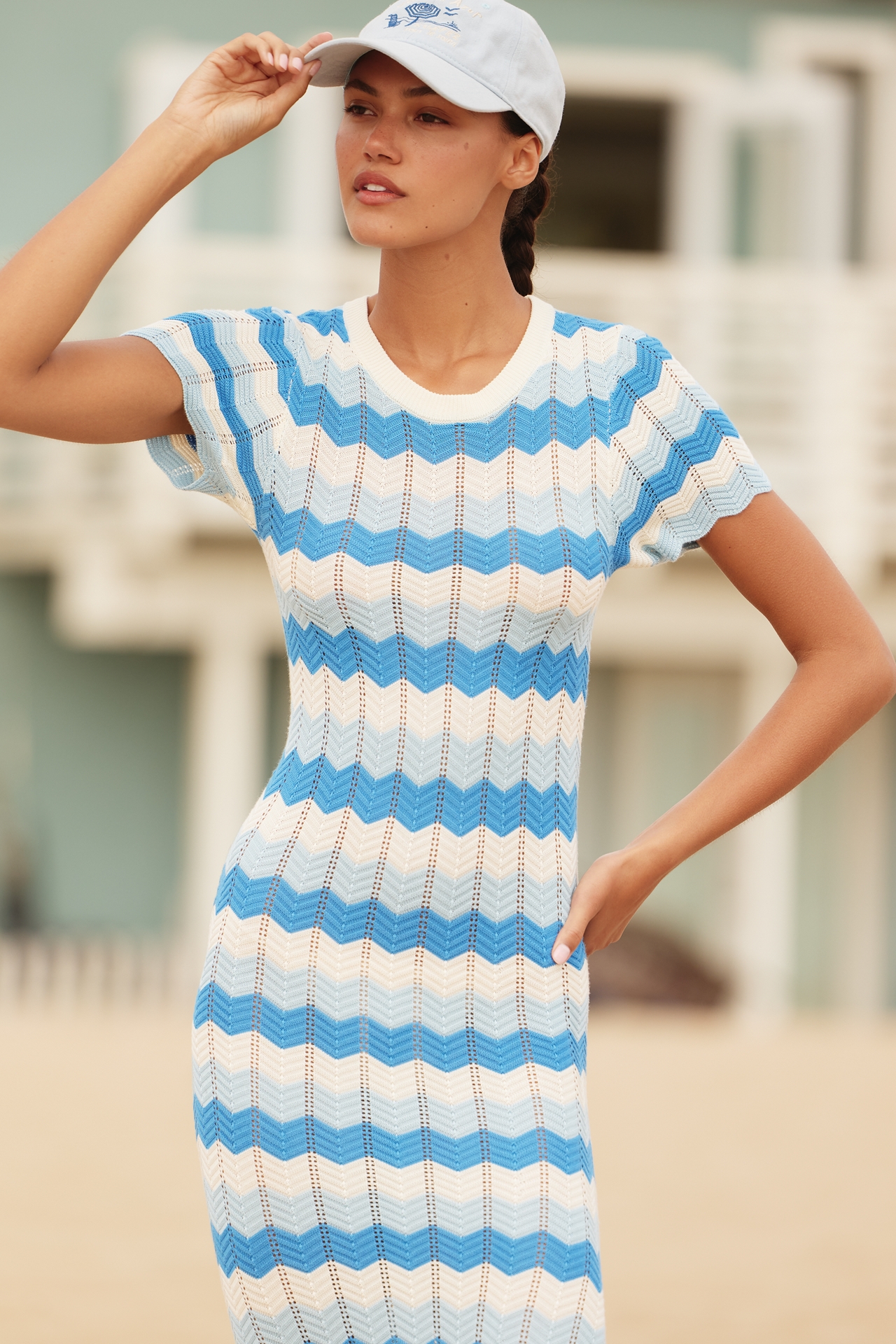 Beach Riot Emory Short-Sleeve Knit Maxi Dress