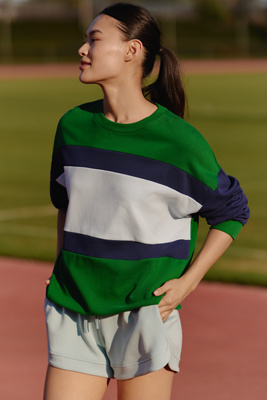 Beach Riot Devyn Oversized Crew-neck Sweatshirt In Multi