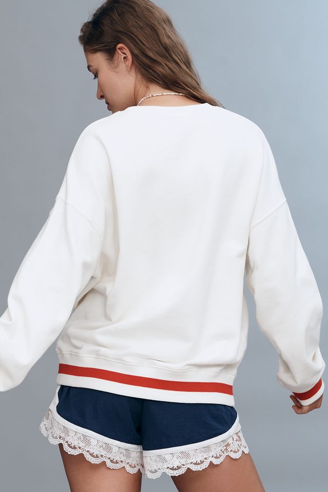 Beach Riot x Anthropologie Cotton Pullover Sweatshirt #1