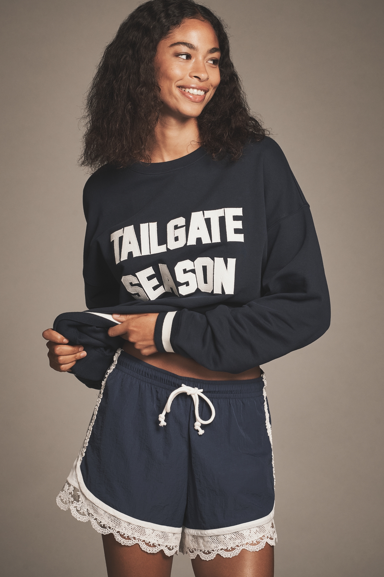 Beach Riot x Anthropologie Cotton Pullover Sweatshirt