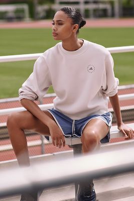 Shop Adidas By Stella Mccartney Long-sleeve Sportswear Top In Grey