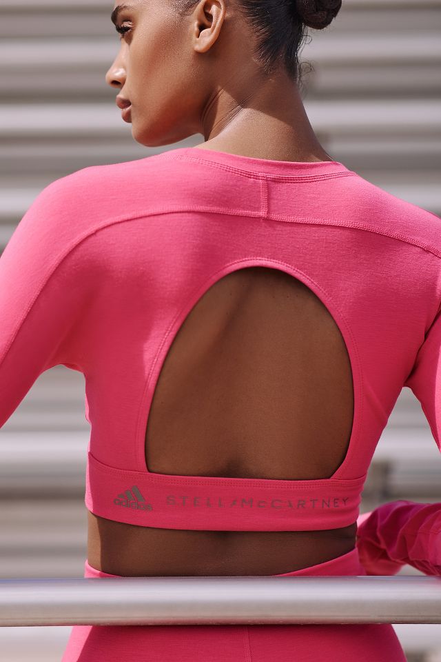 adidas by Stella McCartney TrueStrength Long-Sleeve Cropped Top