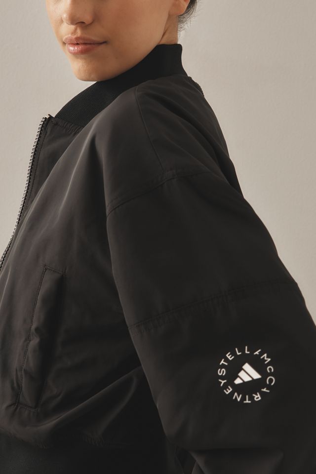 adidas by Stella McCartney Zip-Up Crop Sweatshirt | Anthropologie