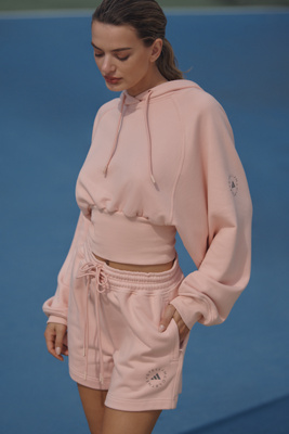 Shop Adidas By Stella Mccartney Cropped Hoodie