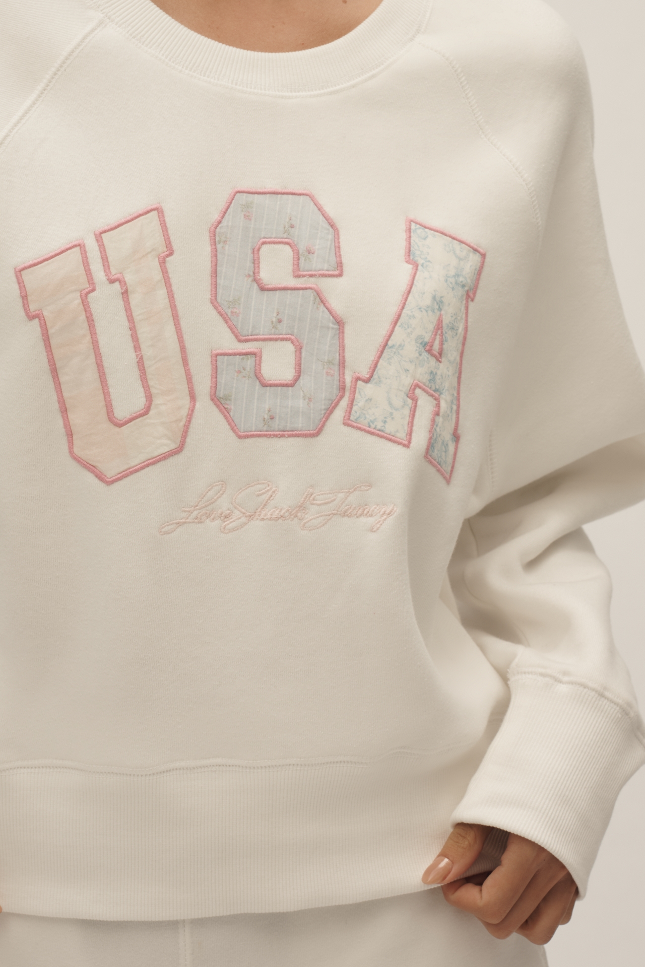LoveShackFancy Stellina Pullover Sweatshirt