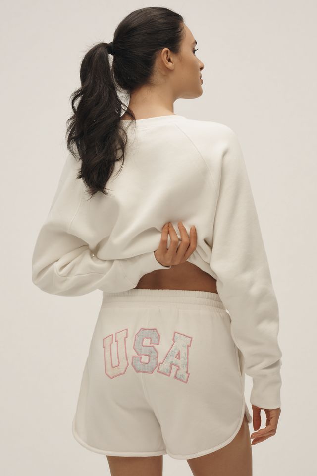 LoveShackFancy Jeanette Pull-On Shorts #2