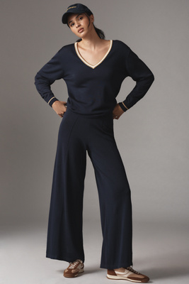 Haut à col en V à manches longues Greenwich en taille: XS chez Anthropologie - The Upside - Modalova