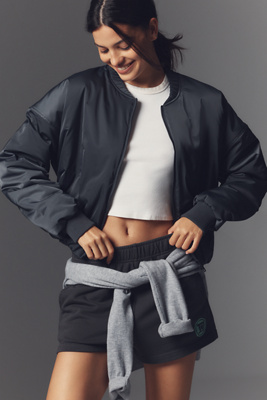 The Upside Carlotta Bomber Jacket In Grey