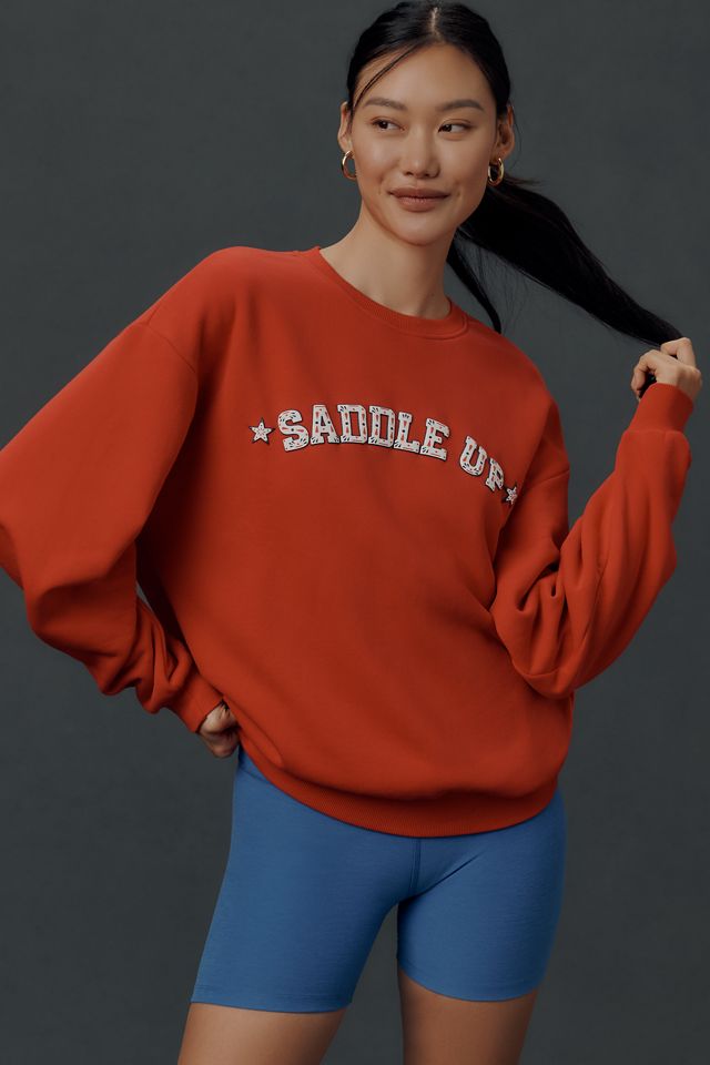 By Anthropologie Crew-Neck Saddle Up Sweatshirt #1