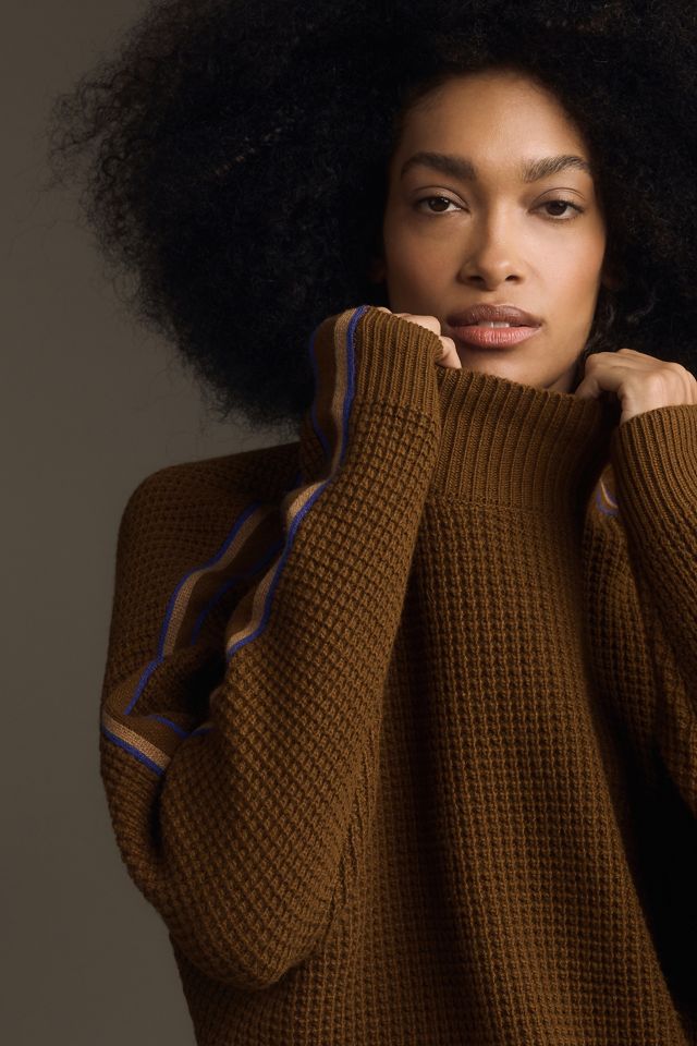 Spiritual Gangster Waffle-Knit Pullover Sweater #2