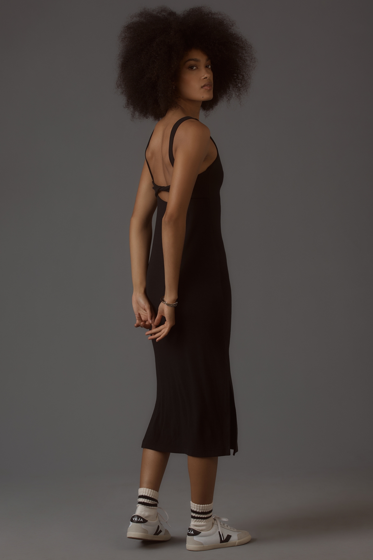 Spiritual Gangster Valerie Sleeveless Midi Dress