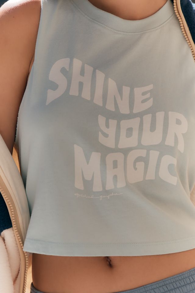 Spiritual Gangster Shine Your Magic Callie Crop Tank #1